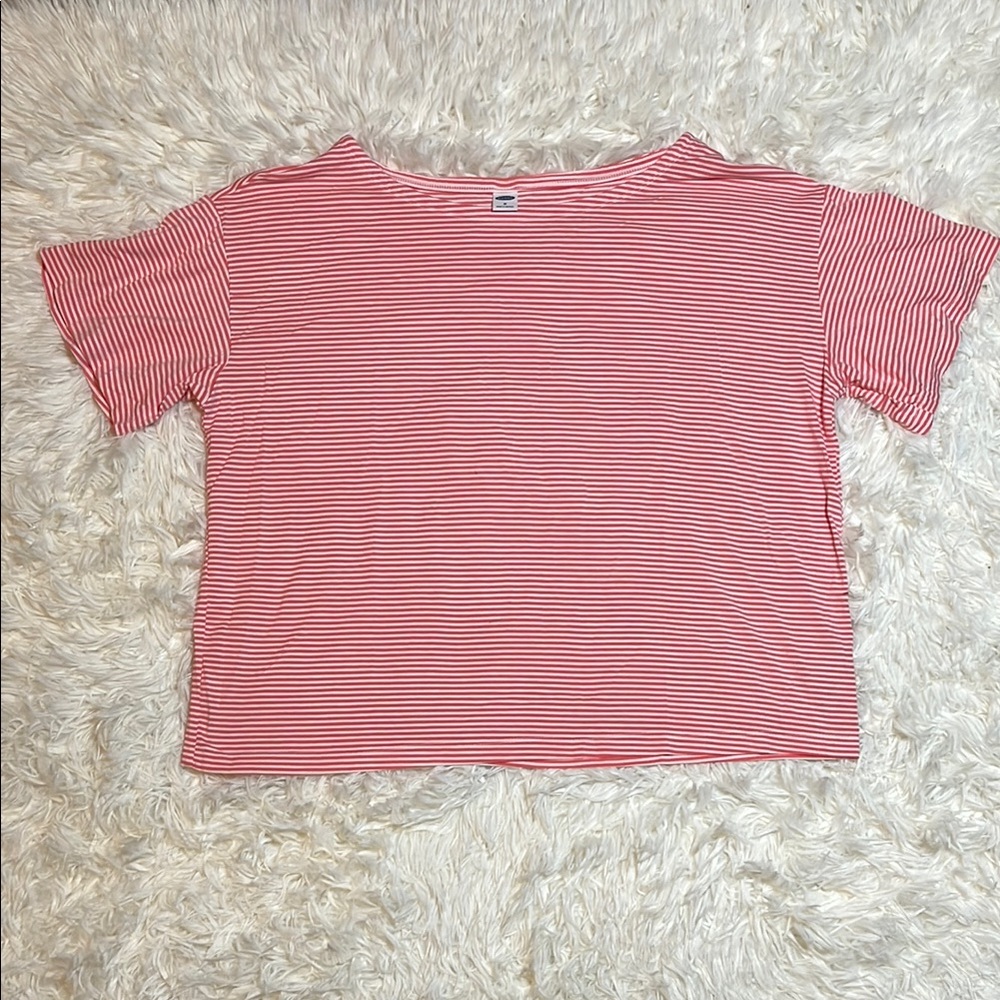 ☀️Old Navy Pink Boxy Crop T-Shirt